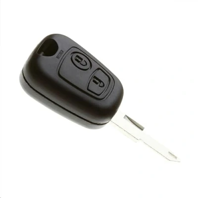 Image de Jongo Coque de Clé avec Lame Compatible Peugeot 206 Boitier Clef Plip Voiture Utilitaire Télécommande 2 Boutons