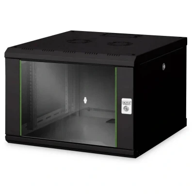 Image de DIGITUS Armoire réseau rack 19 pouces 7U montage mural profondeur 600 mm capacité de charge 100 kg série Unique noir