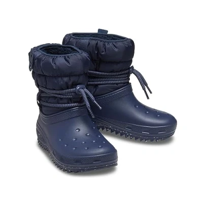 Image de Crocs Classic NEO PUFF LUXE BOOT Bottines, Femme, Taille: 37/38, Navy Matière synthétique / textile
