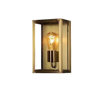 Image de Konstsmide Carpi 7347 800 Applique Murale Acier/Verre Transparent E27 Laiton 18 x 13,5 30 cm