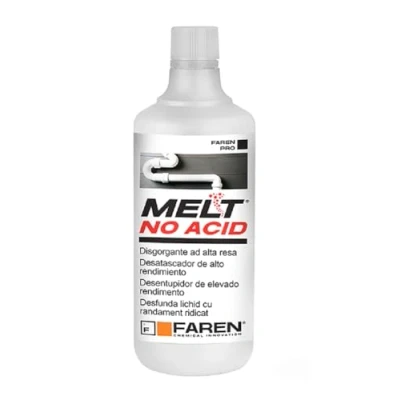 Image de Faren MELT NO ACID, liquide concentré dégorgeant, formule efficace non à base d&#039;acide, facile rapide sûr, 1 l