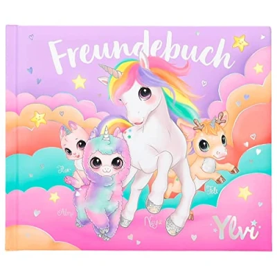 Image de Depesche Stars,Unicorn 12402 Ylvi &amp; The Minimoomis d&#039;amis coloré avec des Motifs de Licornes, Livre 108 Pages Couverture matelassée, Multicoloured, Petit