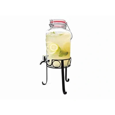 Image de Nerthus Distributeur avec support, Noir et Transparent, 32.5 x 19 cm