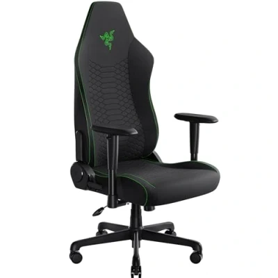Image de Razer Iskur V2 X Essential Gaming Chair avec Support Lombaire intégré (Coussins en Mousse moulée Haute densité, accoudoirs 2D, Tissu Finition Douce) Noir