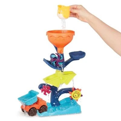 Image de B. toys Hibou et les Chutes d&#039;eau Roue à eau Jeu Jouet de bain pour bébé, 18 mois +