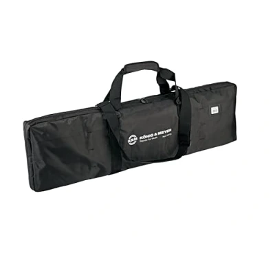Image de K&amp;M 26019 Sac de transport Noir Tissu en nylon résistant à la déchirure et hydrofuge pour 3 pieds microphone, poches intérieures incluses