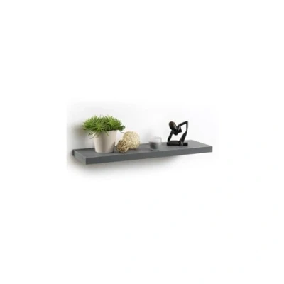 Image de Modul&#039;Home 6RAN792GR Etagère Flottante Panneau/MDF Gris Anthracite 75 x 22,8 3,4 cm