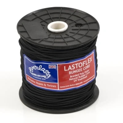 Image de EVERLASTO Lastoflex Corde élastique Anti Chocs Noir 2 mm (20 m)