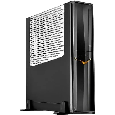 Image de SilverStone Technology SST RVZ02B W Raven Boîtier PC Gamer Mini ITX, avec fenêtre, Noir