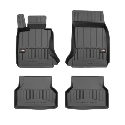 Image de FROGUM 3D407800 Ensemble de tapis sol Caoutchouc avant et arrière 4 noir Sur mesure BMW: 5 Berline