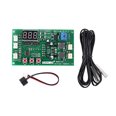 Image de Module Pilote, DC 12V 2A 2Bit PWM 3 Fils Ventilateur Régulateur de Température Vitesse Gouverneur pour PC / Alarme