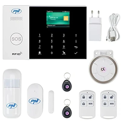Image de Système d&#039;alarme sans Fil PNI SafeHouse HS600 WiFi GSM 4G, Prend en Charge 90 Zones et 3 filaires, Compatible avec l&#039;application Tuya Smart, Alerte SMS, Appel Vocal