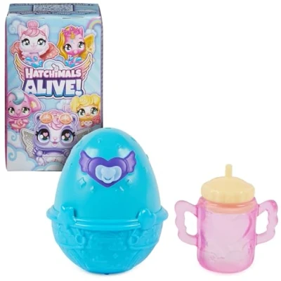 Image de Hatchimals Alive Pack De 1 Biberon Oeuf Figurine À Collectionner et 2 Accessoires A Faire Eclore avec l&#039;eau Thème Bébé Jouet Enfant 3 Ans + Modèle Aléatoire