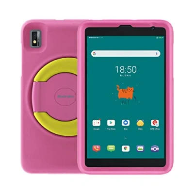 Image de Blackview Tab 6 Kids Tablette Tactile 4G pour Enfants Écran HD+ 8 Pouces 3Go + 32Go Contrôle Parental Integré Protège Les Yeux Coque Incluse Android Version Française Bleu