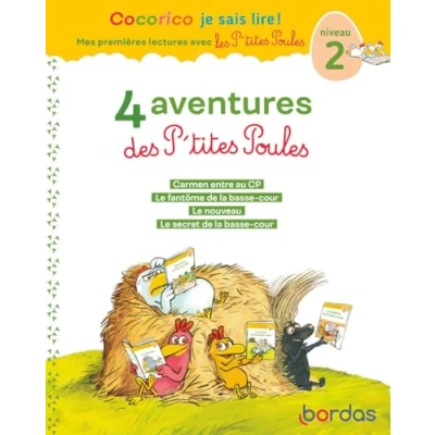 Image de Cocorico Je sais lire ! Mes premières lectures avec les P&#039;tites Poules 4 aventures des Poules, niveau 2 Livre d’occasion Bon