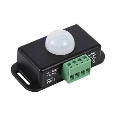 Image de Automatique DC 12V 24V 8A Infrarouge PIR détecteur de Mouvement commutateur LED Corps Commute Ampoules d&#039;éclairage gradateur pour la sécurité à Maison