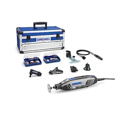 Image de Dremel 4250 Outil Rotatif Multifonction 175W avec 6 Adaptations 128 Accessoires Vitesse Variable 5000 35000 tr/min pour Découper, Poncer, Percer, Nettoyer, Sculpter, Polir, Graver, Meuler, Défoncer