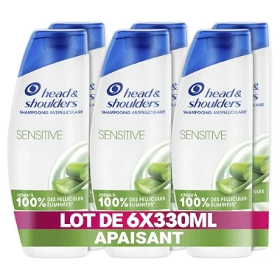 Image de 6 Shampoings Sensitive 330ml Head &amp; Shoulders