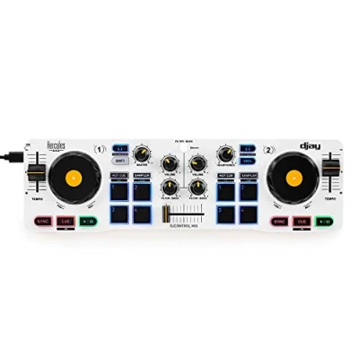 Image de Hercules DJControl Mix Contrôleur DJ Bluetooth sans fil pour smartphones Application djay 2 platines