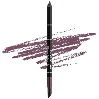 Image de Impala Crayon Pour les Yeux Waterproof Avec Gomme en Silicone 04 Pourpre Ligne Définie ou Effet Flouté Texture Crémeuse Facile à Appliquer Couleur Intense, Longue Durée,