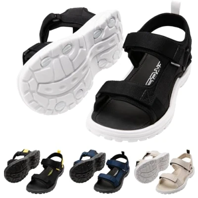 Image de CRESSI Pete Sandal Black/White 43 Sandale Unisex Idéal pour les journées d&#039;été à la Plage, Conçue le Confort et Praticité en Milieu Aquatique, Noir/Blanc,
