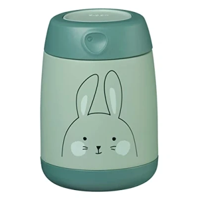 Image de Boite à repas bébé en inox isotherme 210 ml So Bunny vert