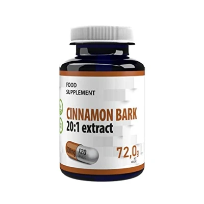 Image de Hepatica Cannelle Équivalent 10 000mg (500 mg d&#039;extrait 20:1) 120 Gélules Végétales, testé par un laboratoire tiers, sans gluten ni OGM