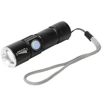 Image de TRIXES Torche Ultra Puissante à LED Rechargeable USB Avec Focalisation de Faisceau et Zoom