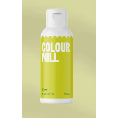 Image de Colour Mill Oil Blend Kiwi Colorant Alimentaire à Base d&#039;Huile Nourriture Dye pour Chocolat, Fondant, Cupcakes, Gâteaux, Macarons, Pâtisserie Food Coloring Décoration de Gâteaux 100 ml