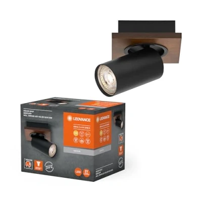Image de LEDVANCE Decor Spot Mercury 1X3.4W927GU10 BKLEDV, 3.4 W, Noir, 1 projecteur
