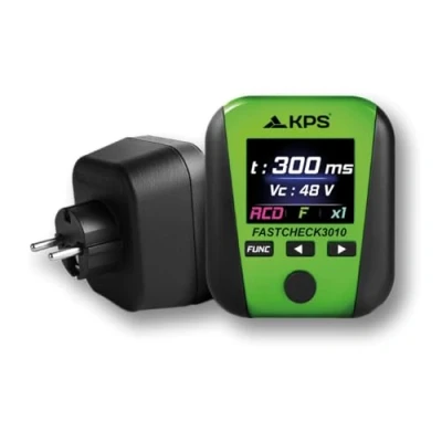 Image de KPS FASTCHECK3010 Testeur Multifonction de Prises, Test Différentiel RCD, Impédance Boucle, Harmoniques et THD% Avec APP