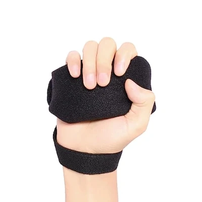 Image de Protecteur de paume pour contracture la main,Coussins doux les contractures des doigts,Palm Grip réadaptation après un AVC Hémiplégique, Coussin prévention