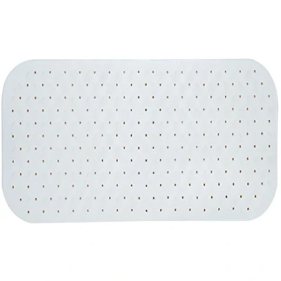 Image de Tapis antidérapant caoutchouc pour baignoire MSV CLASS 36x65cm Blanc