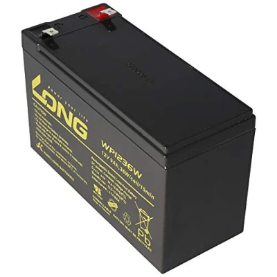 Image de Kung long wp1236 W 12 V 36 Batterie au plomb avec 9 Ah, 6,3 mm Faston Tab 250