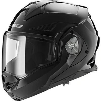 Image de LS2, Casque Moto modulable ADVANT X Solid Noir Verni, S