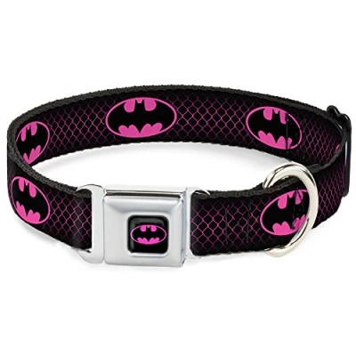 Image de Buckle Down Dc wbm002 l BMA Batman Noir/Argent Collier de Chien