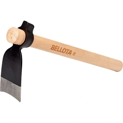 Image de Bellota HOE242AW360P Petite houe pour la créer de plates bandes et les zones rocailleuses Avec manche en bois Système anti rotation Fonction marteau