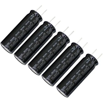 Image de Condensateur Elko 10x radial 680µF 35V électrolytique jusqu&#039;à 105C 680uF Electrolytic Capacitor from Elna