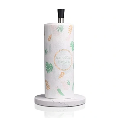 Image de zccz Support Papier Toilette, Toilette sur Pied avec Base Lestée Lourde, Porte Rouleau WC Idéal : Distributeur