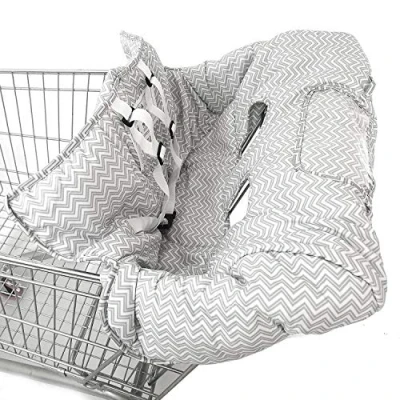 Image de 2 en 1 Housse de siège pour poussette bébé Design portable (Chevron gris)