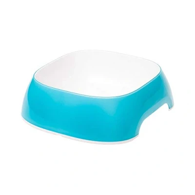 Image de Ferplast Gamelle pour Chat Glam à Nourriture et Eau en Plastique la Mode, antidérapant, Facile Nettoyer, 0,4 Litre, Bleu
