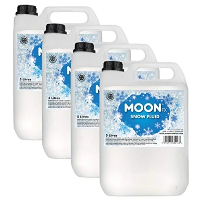 Image de MoonFX M04175 Liquide à neige professionnel 20 l (4 x 5 l) qui produit des flocons de base mousse blanche moelleuse