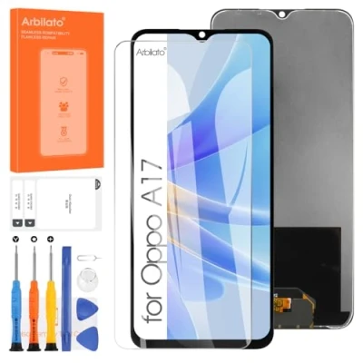 Image de Arbilato Écran pour Oppo A17/A57/A57S/A77S LCD Display, Ecran CPH2477 CPH2385 CPH2387 CPH2473 Complet Tactile Numériseur Assemblé Vitre Remplacement