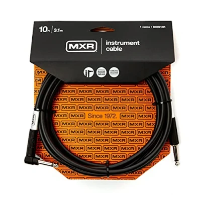 Image de JIM DUNLOP MXR Câble Instrument Standard, 10 pieds 3,1 m, Connecteur coudé 1/4 de pouce (DCIS10R)