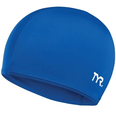 Image de TYR Solid Bonnet de Bain Lycra Mixte, Royal, Taille Unique