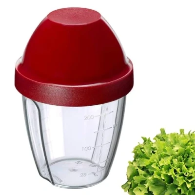 Image de Westmark Gobelet Mélangeur/Shaker avec Echelle/Graduation de mesure, Disque amovible et Bec verseur refermable, Capacité : 0,5 l, Plastique, sans BPA, Mixery, Couleur Translucide/rouge, 2435227R