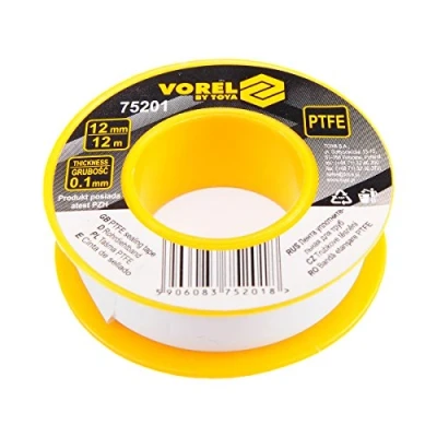 Image de 1 rouleau de ruban d&#039;étanchéité fileté en téflon 12 m PTFE mm