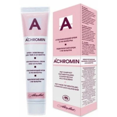 Image de ACHROMIN CREAM / REAL WHITENING CREAM/ 45 ml. UV Removes &amp; Prevents Reccurrance of Pigmented Dark Spots, Age Post Pregnancy Brown Patches
