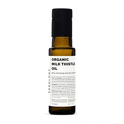 Image de Huile de Chardon Marie 100% Bio 100 ml Pressée à Froid Riche en Vitamine E Antioxydant et Détoxifiant Directement la Ferme Sans OGM Additifs ni Conservateurs