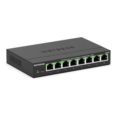Image de NETGEAR (MS308E) Switch Plus 8 ports Multi Gigabit Ethernet manageable avec x 1G/2,5G, bureau ou fixation murale et protection de 5 ans